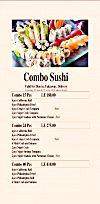 Ginza Restaurant menu