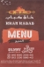 Khan Kabab menu
