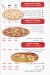 Pasta Pizza menu