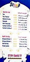 Scoop menu Egypt