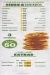 Subway menu Egypt