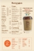 TBS-The Bakery Shop menu