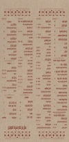 Tajen W Baram menu