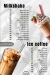Canteen delivery menu