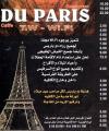 Du Paris menu Egypt 1