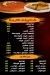 El Malek October menu Egypt