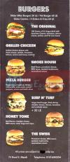 Fat Cow menu