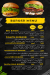 Fire Burger menu