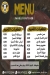 Gezaret Fargllo menu