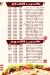 Gusto Crepe menu