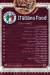 Italiano Food menu