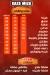 Kaza Meeza Sheraton Al Matar menu Egypt