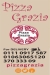 Pizza Grazia menu