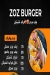 Zoz Burger menu